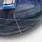Designart - Blue Tram At Sunset With Church During Sunset - Nautical & Coastal Metal Circle Wall Art